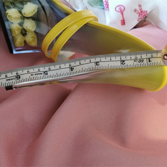 Women's Size 9 Yellow Rose Filled Heels Pleaser Style Halloween Cosplay Costume - Picture 13 of 13